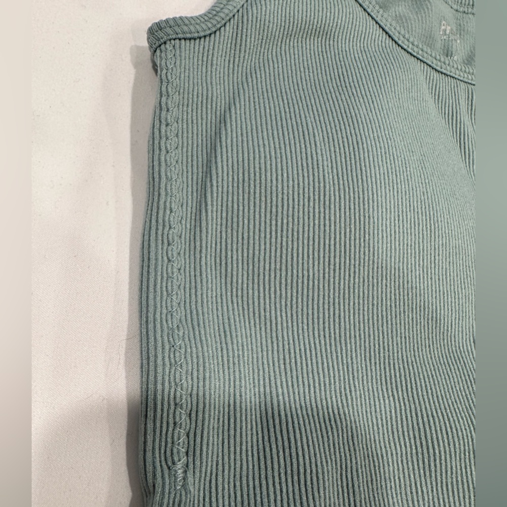 Pro Fit Sage Green Ribbed Tank Top - Picture 2 of 4